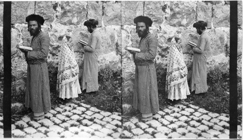 Jews at the Wailing Place, Jerusalem, Palestine