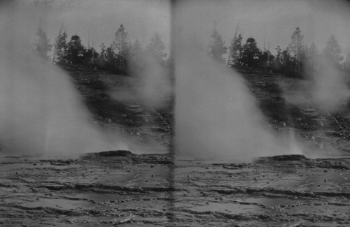 Yellowstone National Park. The Grand Geyser, Upper Basin