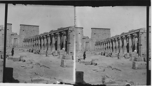 The East Colonnade. Temple of Isis, Philae. Egypt