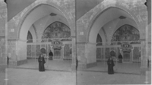 Entrance to Beautiful Armenian Church - Jerusalem. Palestine