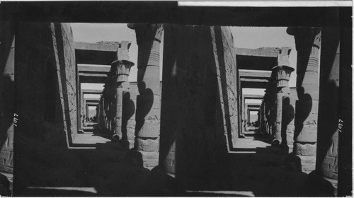 Looking through the West Colonnade, Temple of Isis, Philae, Egypt