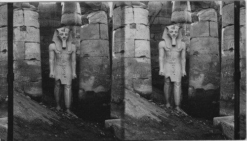 The Best Preserved statue of Ramses II, Egypt Luxor Thebes. Error in card file (out of order)