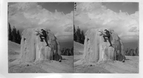 Near View of Lone Star Geyser Cone, the Finest in Yellowstone Park