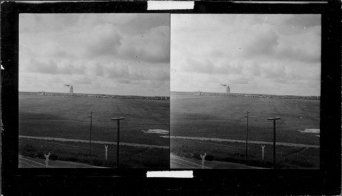 Looking south over Randolph Field (The West Point of the Air) from the air. San Antonio, TX