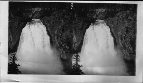 The Magnificent Upper Falls of the Yellowstone from East Side of Canyon