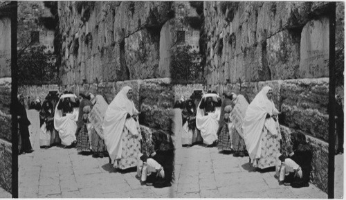 Jews at the Wailling Place, Jerusalem