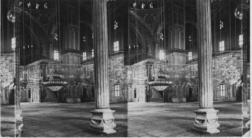 Interior of Mohammed-Ali-Mosque, Cairo, Egypt