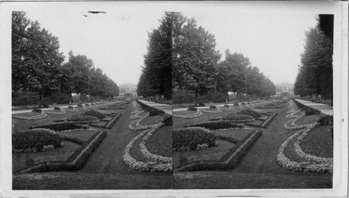 Beautifully designed gardens of Fairmount Park. Philadelphia, Pennsylvania