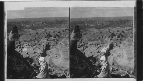 S.W. over Ruined Palace and Temple of Ashur, Mesopotamia — Calisphere