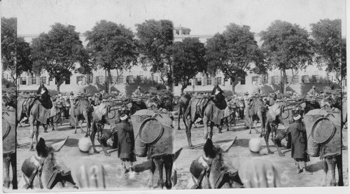 Market men at the Custom House Gate. Cairo. Egypt