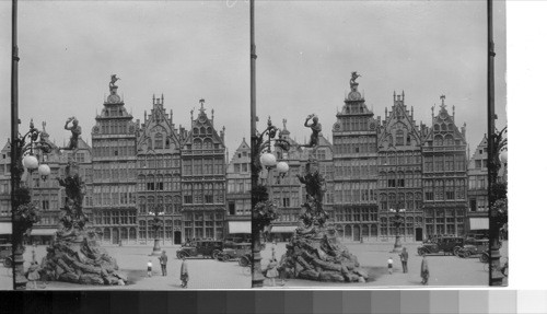 Grand Place, Antwerp, Belgium. June 1933, Service