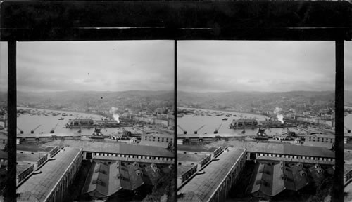 View of City and Harbor, Valparaiso, Chile