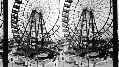 The Great Wheel, Midway Plaisance, Worlds fair, Chicago