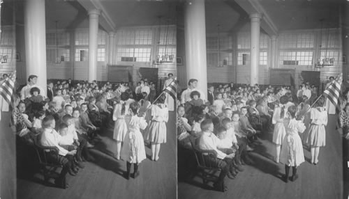 Flag Drill at Summer School in Epiphany Chapel Lower East Side. N.Y. City