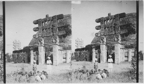 South Gate Sanchi Tope. Bhilsa Valley. India