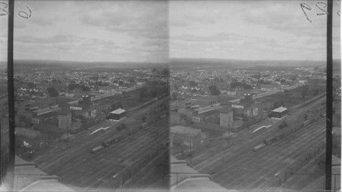 C.P.R. Yards From Top of C.P.R. Elevator B. Looking N.W. at Fort William, Ont