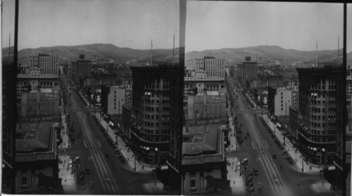 Salt Lake City north from Newhouse Hotel, Utah