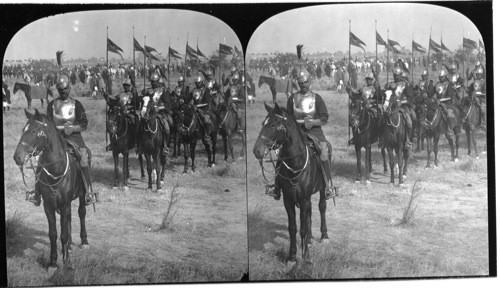 Mounted Warriors with metal breast plates and helmets Delhi, India