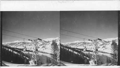 Riding the ski lift - Sun Valley. Idaho