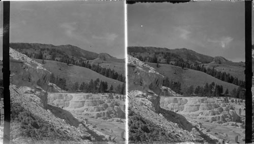 Minerva Terraces, Yellowstone National Park. Wyo