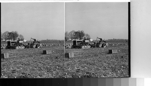 Potato digger at work, Northeastern Ohio