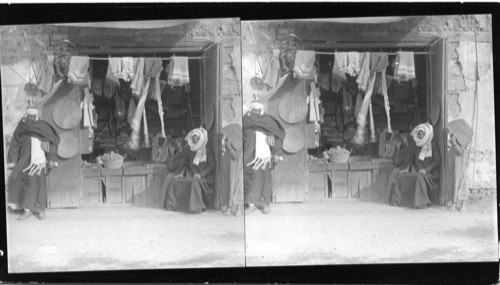 A merchant in the Native Quarter, Cairo, Egypt