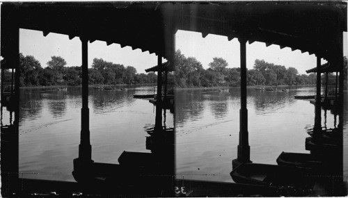 Boating on Jackson Park Lagoon, Chicago