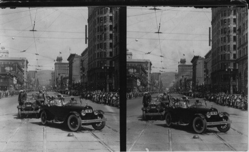 President Harding on Main St. Salt Lake City, Utah