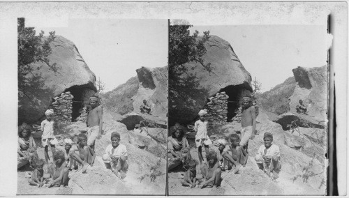 A home in a granite boulder - Mt. Abu. India