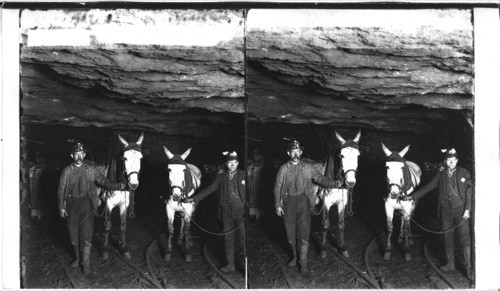 Mining coal three miles underground, Pennsylvania