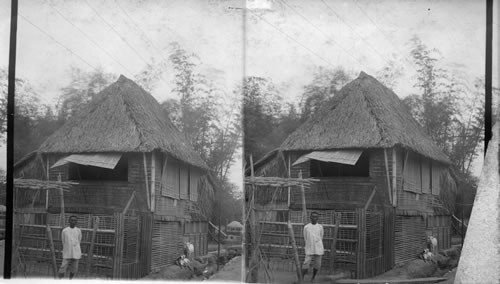 Native Hut. Manila. Philippine Islands