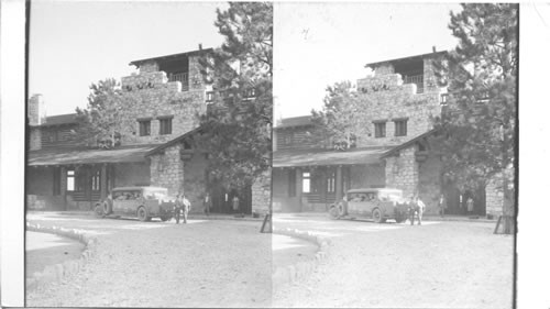 Grand Canyon, Arizona. Bus Arriving at Lodge, Sept. 3, '28