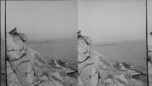 The reef of Norman's Woe. Scene of the "Wreck of the Hesperus", Cape Ann, Mass