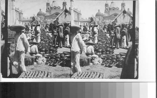 The Pottery Market. Mexico