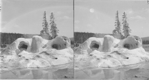 Grotto Geyser Cone After Eruption Upper Geyser, Yellowstone Park