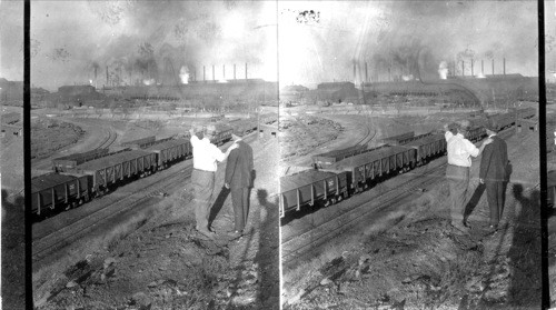 Looking N.E. to a general view of the Rolling Mills of the Minneque Plant of the Colorado Fuel & Iron Co. Pueblo, Colo