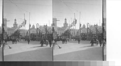 View from the quai de Isaac Peral to the plaza de Isabel ii. Cadiz, Spain