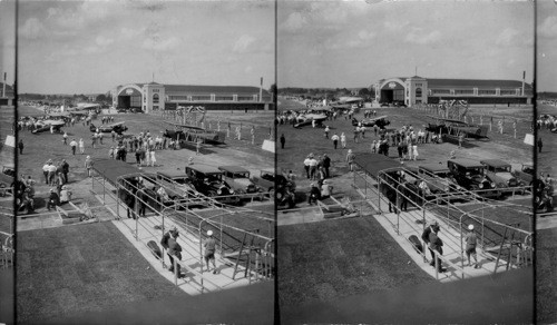 Flying Field at Columbus, Ohio starting point of plane on First Air-Rail Trip, New York to Los Angeles, July 8, 1929