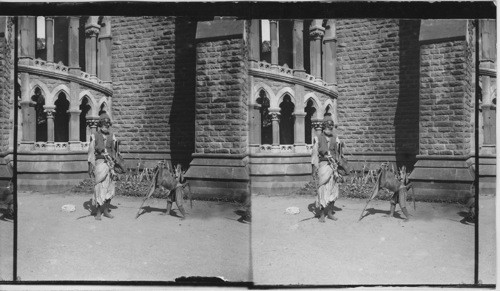 A Native Juggler and His Trick Monkey, Bombay, India