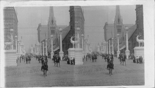 Colonel Sullivan leading the Great Elk Parade, Phila. July 18, 1907