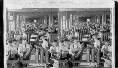 Finishing Room in a Rubber Boot Factory, Akron, O