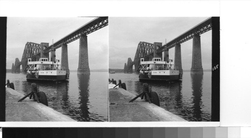 Great Britain, Scotland, Queensferry: The famous Cantilever Bridge across the Firth of Forth. This is solely a railroad bridge and the ferry takes care of road traffic and foot passengers switching to cross the river at this point. The nearest road bridge across the forth is some 40 miles from Edinburgh