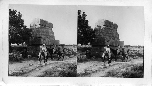 Ruins of King Hirams Tomb near Tyre Syria