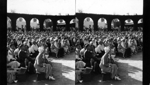 Audience of A. & P. Open-Air Theater, A Century of Progress