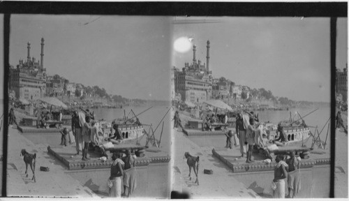 The Great Mosque on the Ganges Benares, India