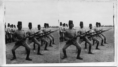 Arab Soldiers at Drill, Egypt