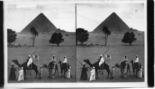 The Great Pyramid of Gizeh, a Tomb of 5000 years Ago (from S. E.) Egypt