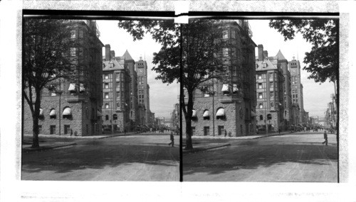 The Portland Hotel and Oregonian Bldg. Sixth St. Portland, Oregon