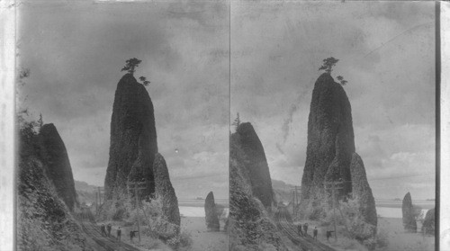 Massive "Pillars of Hercules," southwest from the Columbia River. Ore