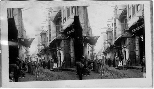 Vista down one of the Streets of Cairo